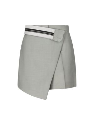 Fendi Asymmetrical Layered Shorts