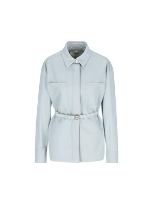 Fendi Belted Collared Jacket