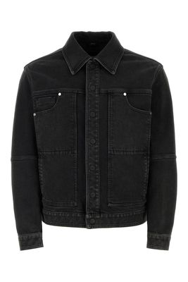 Fendi Black Stretch Denim Jacket