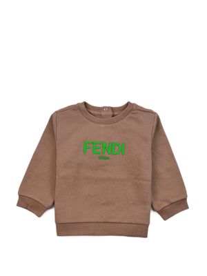 Fendi Brown Cotton Sweatshirt