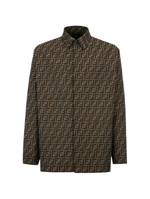 Fendi Casual Jacket Overshirt Ff Logo