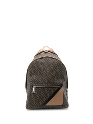 FENDI Chiodo Diagonal FF-print backpack - Brown