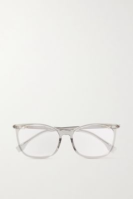 Fendi - D-frame Acetate And Gold-tone Optical Glasses - Gray