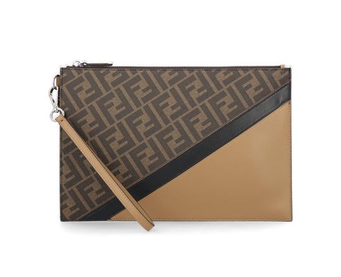 Fendi Diagonal Zipped Pouch