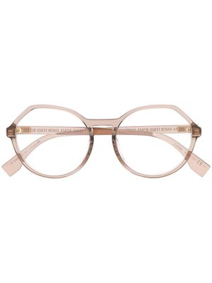 Fendi Eyewear angular glasses - Neutrals