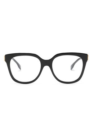 Fendi Eyewear cat-eye-frame lens-decal eyeglasses - Black