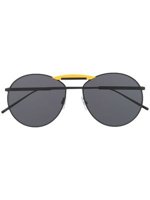 Fendi Eyewear circle frame sunglasses - Black