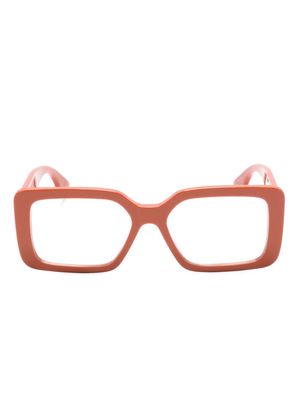 Fendi Eyewear FE50072I 050 square glasses - Orange