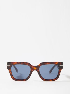 Fendi Eyewear - Fendigraphy D-frame Acetate Sunglasses - Mens - Brown Black