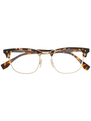 Fendi Eyewear horn-rimmed glass frames - Brown