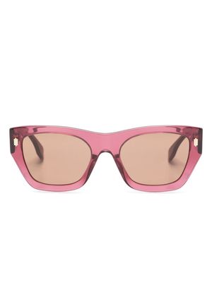 Fendi Eyewear logo-arm square-frame sunglasses - Purple