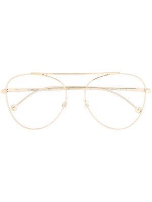 Fendi Eyewear pilot-frame glasses - Gold