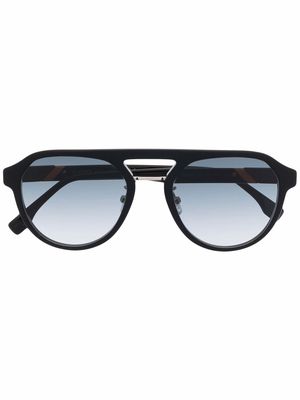 Fendi Eyewear tinted pilot-frame sunglasses - Black