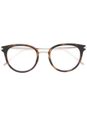 Fendi Eyewear tortoiseshell effect glasses - Metallic