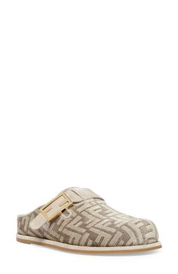 Fendi Feel FF Logo Clog in Beige