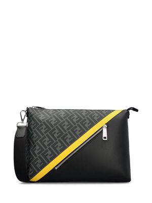 Fendi Ff Motif Printed Slim Messenger Bag