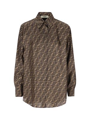 Fendi Ff Motif Twill Shirt