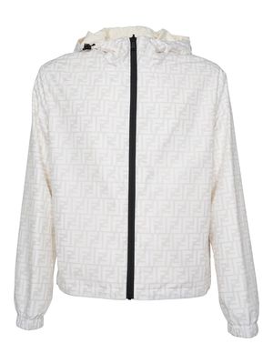 Fendi Ff Printed Hooded Jacket