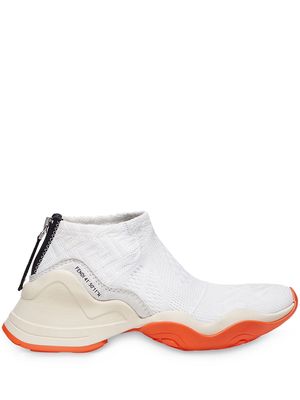 Fendi FFluid jacquard sneakers - White