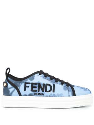 Fendi flatform low-top sneakers - Blue