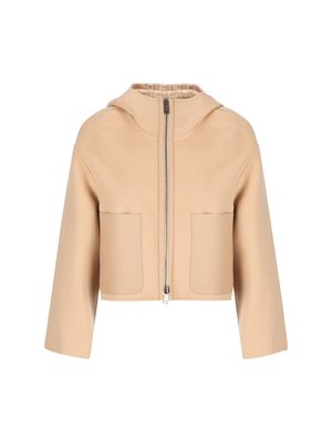 Fendi Hooded Zipped Reversible Jacket