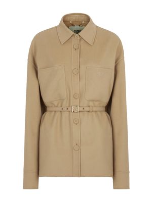 Fendi Jacket Light Ff Double Wool