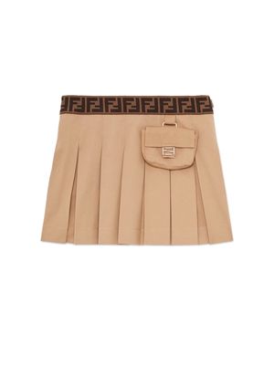 Fendi Kids Skirts Beige