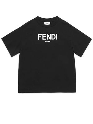 Fendi Kids T-shirts And Polos Black