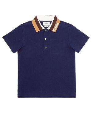 Fendi Kids T-shirts And Polos Blue