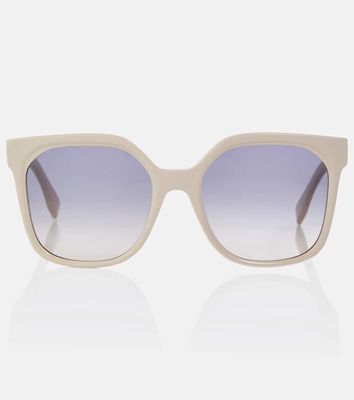 Fendi Lettering square sunglasses