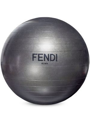 FENDI logo-print pilates ball - Grey