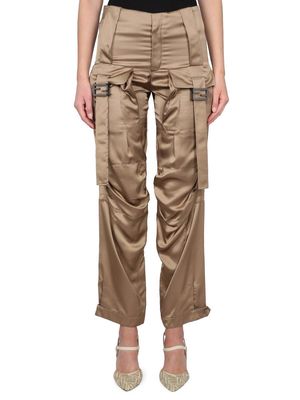 Fendi Low Rise Satin Pants