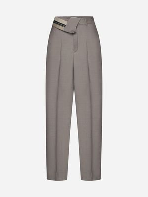 Fendi Mohair And Wool Trousers