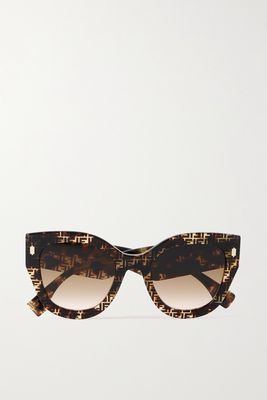 Fendi - Oversized D-frame Tortoiseshell Acetate Sunglasses - one size