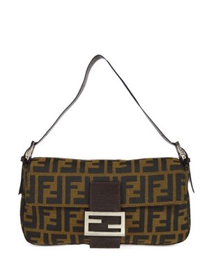 Fendi Pre-Owned 1900s-2000s Zucca Baguette shoulder bag - Brown