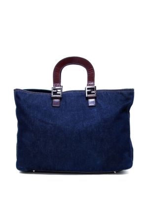 Fendi Pre-Owned 1990-2000s denim tote bag - Blue