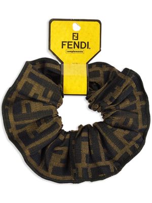 Fendi Pre-Owned 1990-2000s Zucca scrunchie hair band - Black