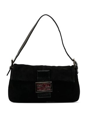 Fendi Pre-Owned 2000-2010 Baguette suede shoulder bag - Black
