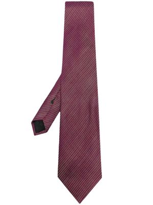 Fendi Pre-Owned 2000s scale-embroidered tie - Purple
