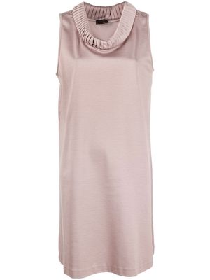 Fendi Pre-Owned 2010 cowl-neck dress - Pink