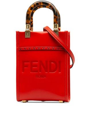 Fendi Pre-Owned 2021 mini Sunshine two-way bag - Red