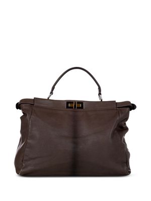 Fendi Pre-Owned large Peekaboo handbag - Brown