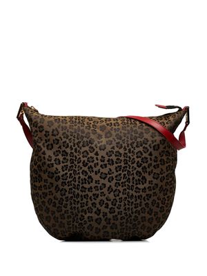Fendi Pre-Owned leopard print shoulder bag - Brown