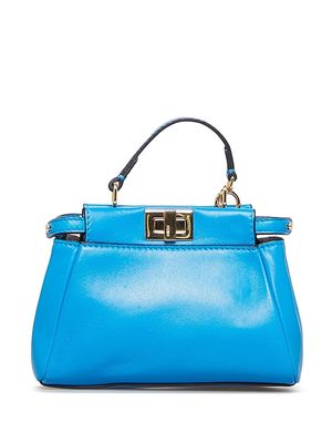 Fendi Pre-Owned Peekaboo leather handbag - Blue