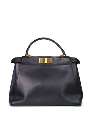 Fendi Pre-Owned Peekaboo leather two-way bag - Black