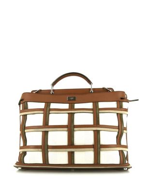 Fendi Pre-Owned Peekaboo panelled handbag - Brown