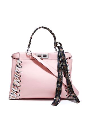 Fendi Pre-Owned Peekaboo ribbon-stitch handbag - Pink