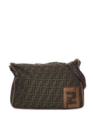 Fendi Pre-Owned Zucca-pattern crossbody bag - Green