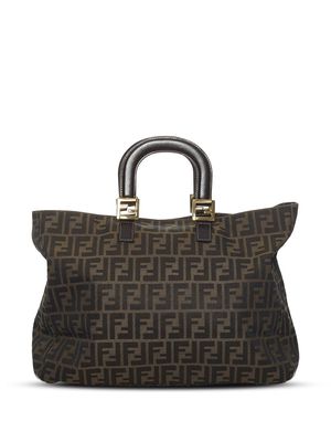 Fendi Pre-Owned Zucca Twins handbag - Brown