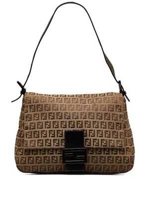 Fendi Pre-Owned Zucchino Mamma Baguette Forever shoulder bag - Brown